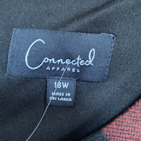 Relist1/22 Connected plaid print dress w pockets has some stretch 18W - Picture 15 of 16